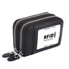 RFID-блокировка модный женский держатель для карт из натуральной кожи с двойной молнией большой емкости женский кошелек-кошелек