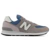 New Balance 574 Серые Темно-синие Белые Кожаные Кроссовки ML574OW2