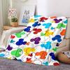 Colorful Mickey Mouse Heads Blanket Soft Throw Blanket For Home Bedroom Bed Sofa Travel Office Solid Christmas Blanket