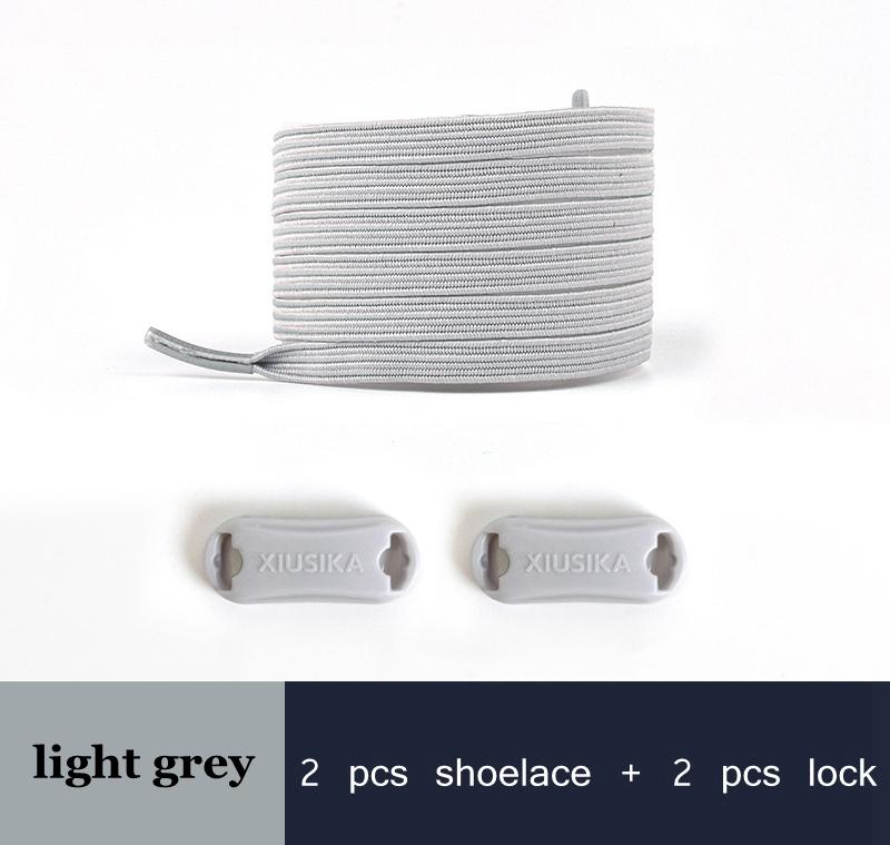 NO.8 2022 New No Tie Shoe Laces Elastic Laces Sneakers Flat Shoelaces Without Ties Kids Adult Quick Shoe Lace Rubber Bands for Shoes