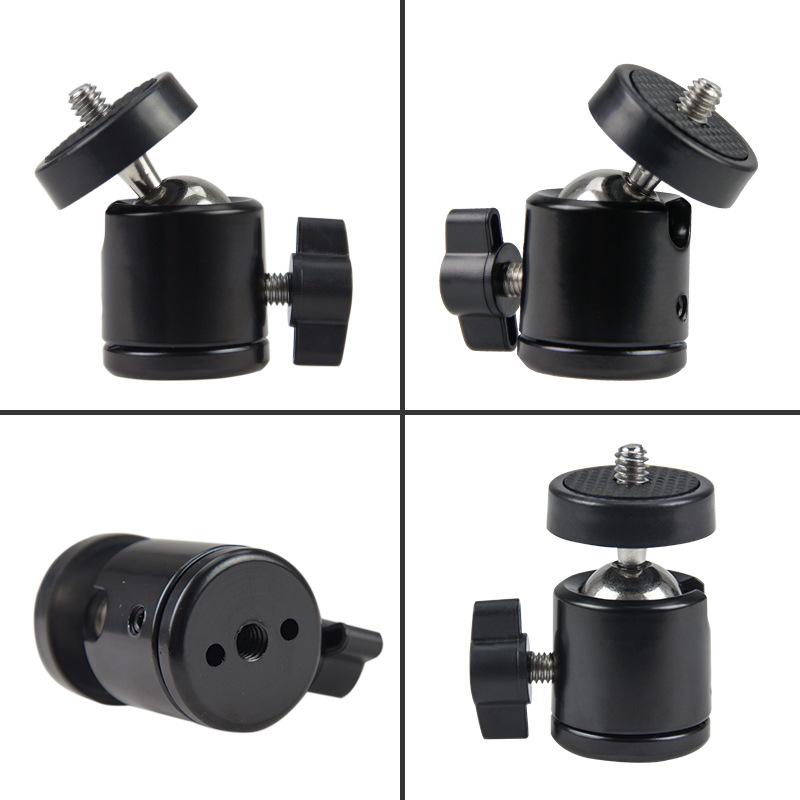 1pcs Camera Tripod Mini Ball Head 1/4" Mount for SB800 SB900 580EX II Vidicon Flash