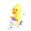 Inertia Pull-Back Duck Motorcycle, Cool Sliding Duck, No Battery Press Plastic Pull-Back Car