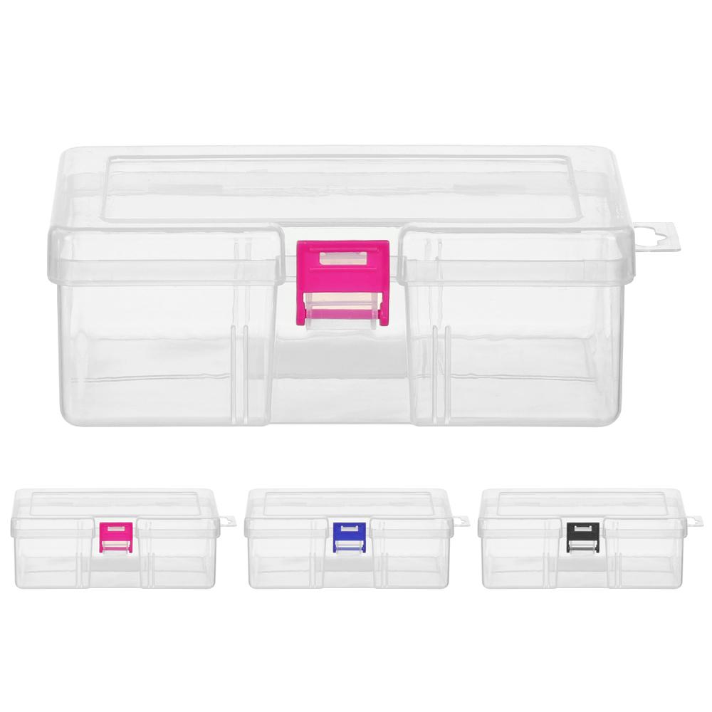 Коробки Прозрачные Кейсы для хранения винтов Пластиковый контейнер Коробка для демонстрации ювелирных изделий Практичный ящик для инструментов