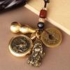 Брелок Pixiu Cinnabar Brass с подвеской в виде знака зодиака и пяти императорских монет