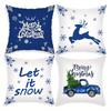 Christmas Pillowcases: Merry, Snowy, and Festive Designs! Sofa Room Cushion Cover Home Decoration New Year Gift