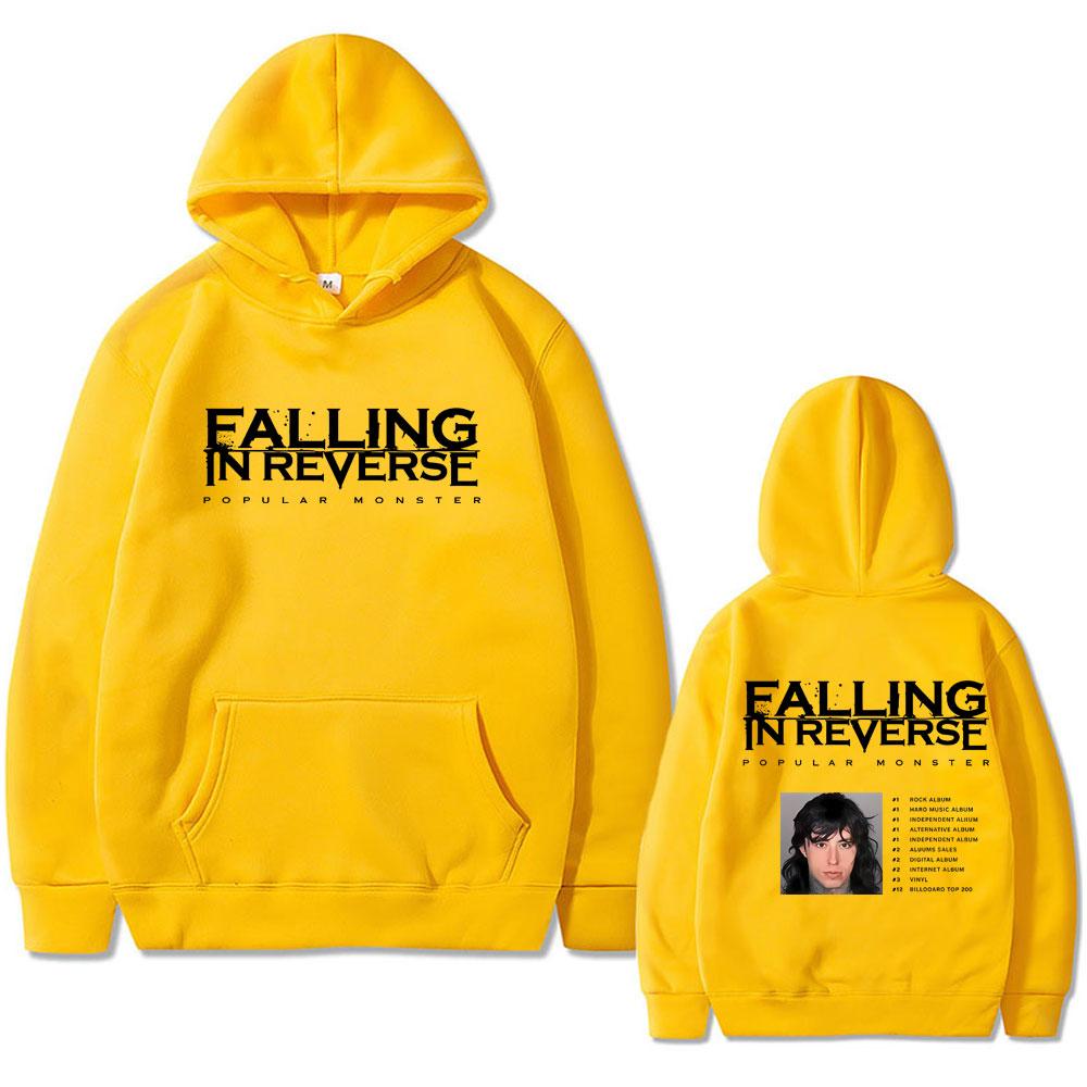 Крутая Крутая Известная Falling in Reverse Популярный Монстр Альбом Графическая Толстовка Ronnie Radke Толстовки Мужские Женские