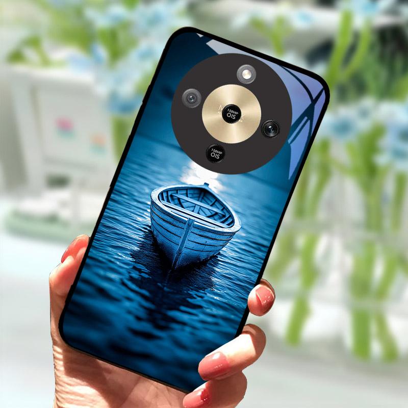 Для Honor X9d HonorX9d Чехол MTN-NX1 Роскошный Расписной Чехол Закаленное Стекло Корпус Телефона Для Honor X 9 D Fundas Coque Защита Камеры
