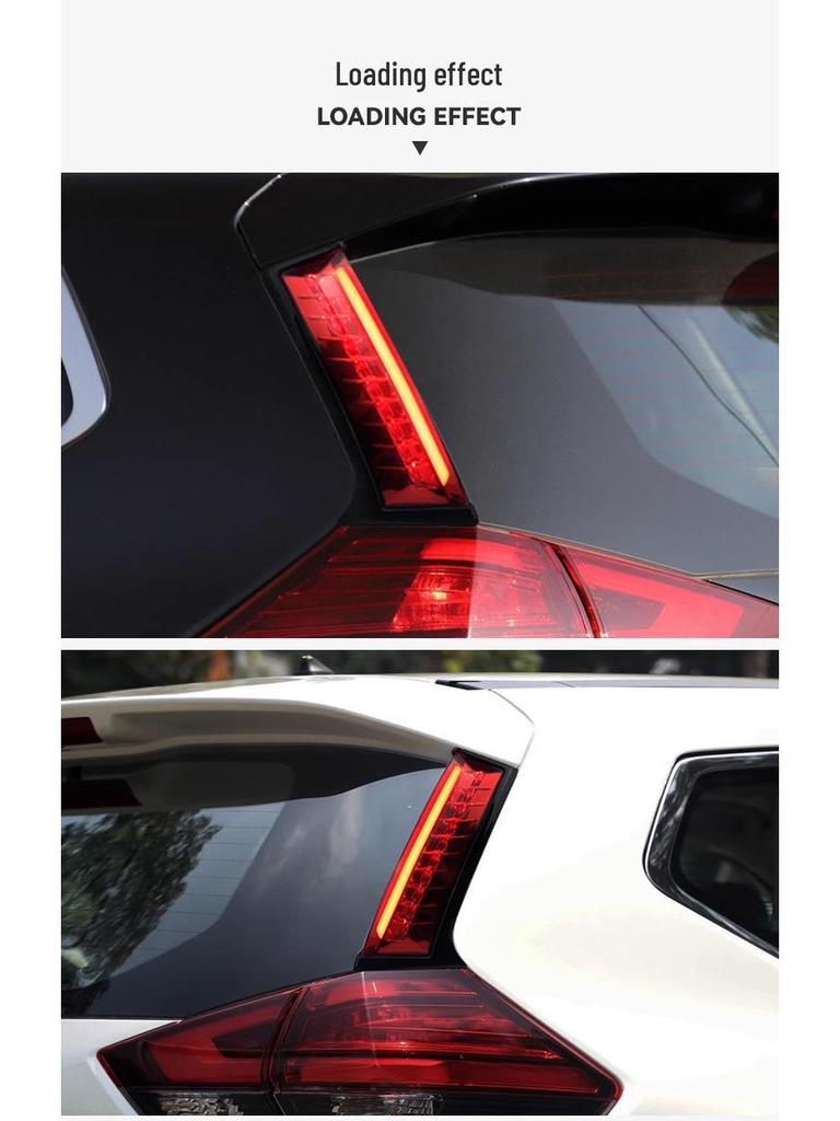 Qashqai 2014-2023 Светодиодные задние стойки с последовательными поворотниками и стоп-сигналами бампера