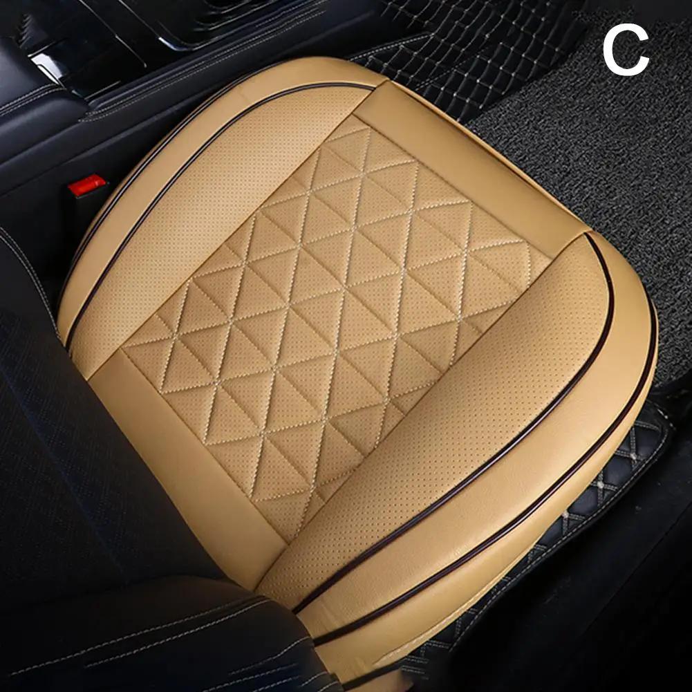 Чехол на переднее сиденье автомобиля из искусственной кожи, подушка для сиденья автомобиля, универсальные автомобильные аксессуары, защитный коврик для сиденья Q0O4