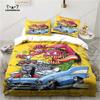 Модный 3D-печатный комплект постельного белья Rat Fink, Пододеяльник, Одеяло, Комплект для кровати, Покрывало, Наволочка, Размер King Queen Twin, Для мальчиков, девочек, взрослых