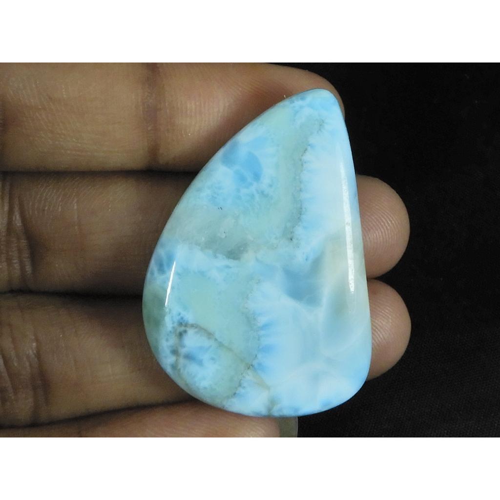 25X36ММ Натуральный Голубой Ларимар Фантазийной Формы Кабошон Свободный Драгоценный Камень 53 Карата. LR-40