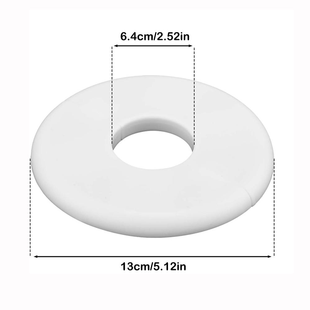 New Splittable Wall Hole Decorative Cover Self-adhesive White Wall Split Flange Round Hole Decor Plumbing Floor Ceiling