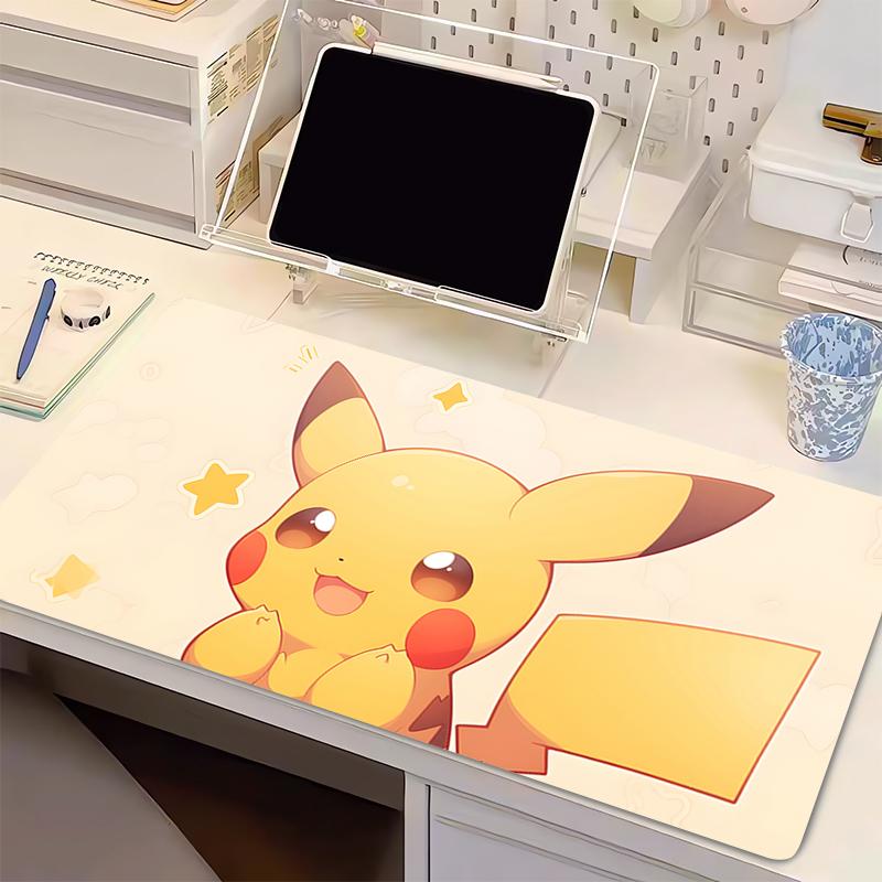 Natural Rubber Mouse Pad Pokemon Pikachu Anime Gaming Mousepad Gamer Big Completo Computer Keyboard Pad Carpet Desk Mat Varmilo