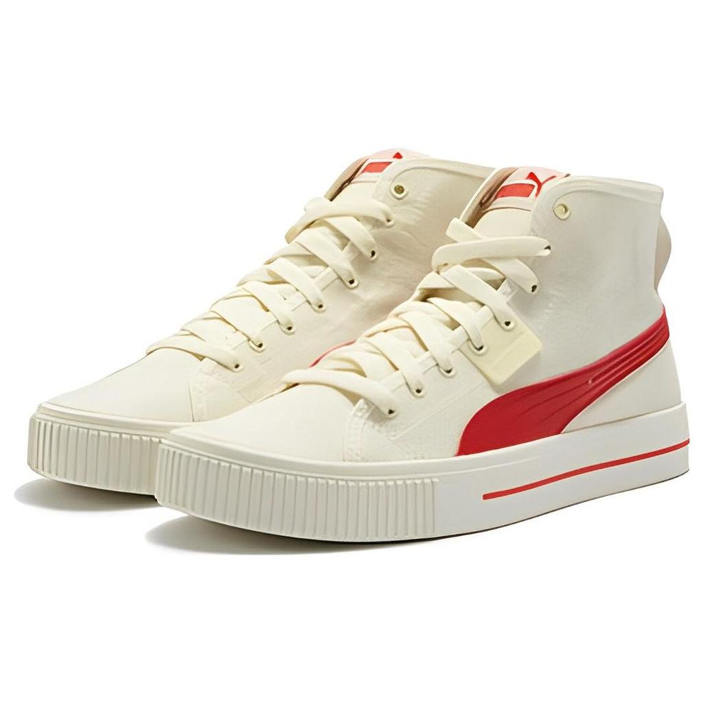 Puma Кеды Ever Mid High Top Унисекс Бежевый Красный 385847-04