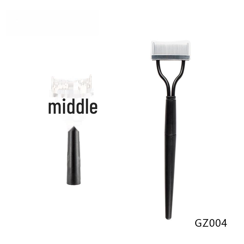 Расческа для бровей и ресниц 8 в 1 из нержавеющей стали с переносной пластиковой ручкой