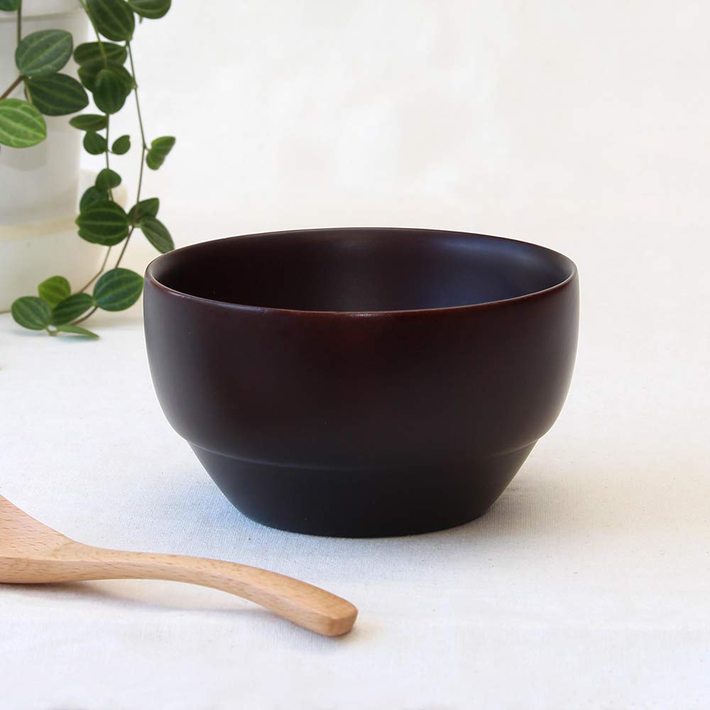 Kishu Lacquerware Tsunoda Seibei Shoten Soup Bowl DS Soup Bowl S Nano Coat Можно мыть в посудомоечной машине, темно-коричневый