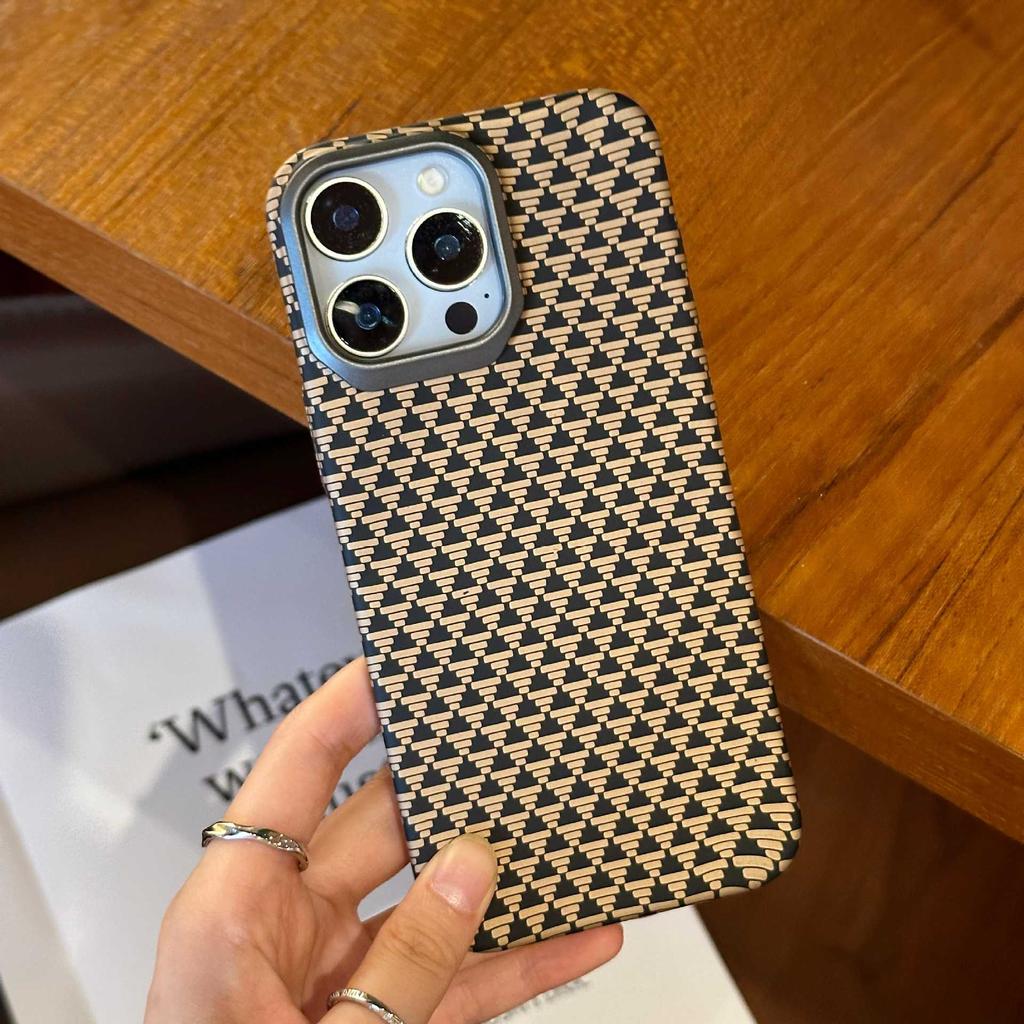 Подходит для чехла для мобильного телефона IPhone17PROMAX, Кевларовый узор из углеродного волокна, Apple 16, Противоударный, Жесткий защитный чехол из ПК 15