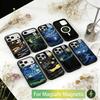 Van Gogh Starry Sky Phone Case For iPhone17,16,15,14,13,12,11 Plus,Pro Magnetic with Magsafe Wireless Charging