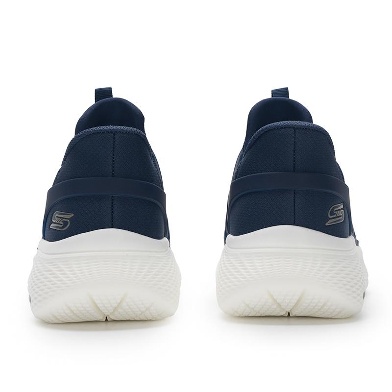 Skechers Мужская повседневная обувь на низкой шнуровке Bobs, удобная, универсальная, кроссовки, синий 118308-NVY