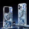 Магнитный прозрачный чехол полной защиты с животными подводного мира для iPhone 15/16/17 Pro Max