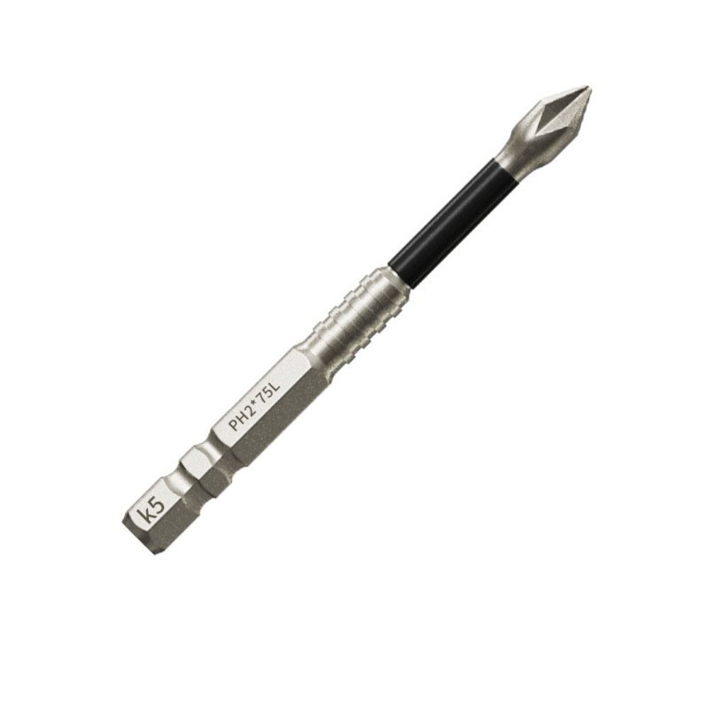 K5 Thread Magnetic Batch Head Impact Resistant Anti-Slip Cross Bit Alloy Steel High Hardness PH2 Screwdriver Bits