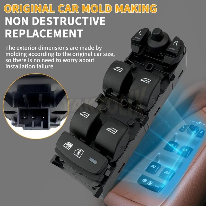 For Volvo XC90 XC60 V90 V60 S60 S90 Front Left Master Driver Side Electric Power Lifter Window Switch Button Car Parts 31433407