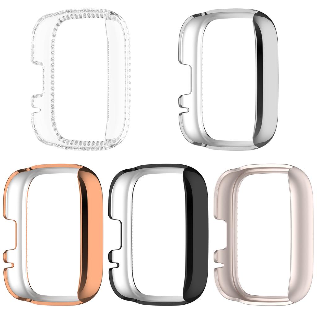 Для Xiaomi Redmi Watch 3 Lite/Watch 3 Active Прозрачный чехол для часов Декоративный дизайн с полыми стразами PC Чехол для часов