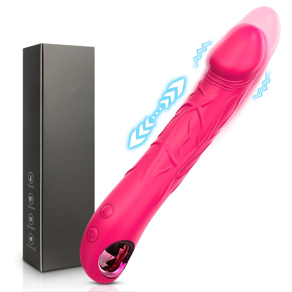 Длинный вибратор-дилдо, секс-игрушки для женщин, мощный регулируемый вибромассажер, стимулятор клитора и точки G, женская мастурбация, товары для взрослых