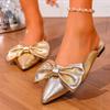 Fashion Women Slippers Sexy Butterfly-knot Pointed Toe Slippers Comfortable Anti-slip Sandals Strap Dress Shoes for Women Slides Women