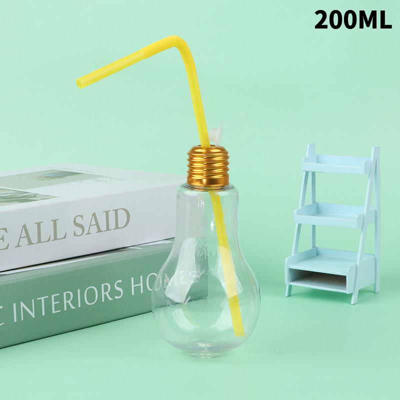 200To500Ml Clear Artificial Light Bulb Shaped Bottle Can Emit Light Drink Cup