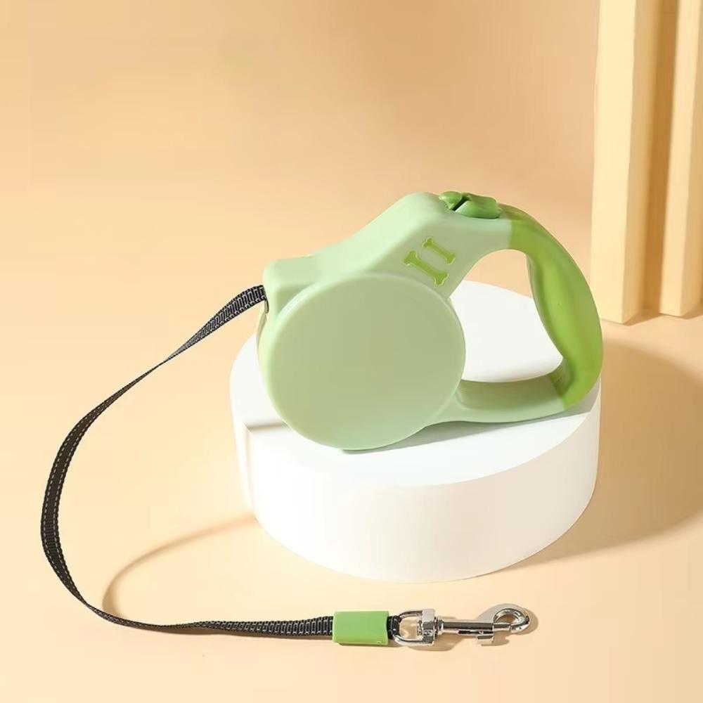 Пластиковый автоматический выдвижной поводок 3 м Собачья цепь Товары для питомцев Цепь для щенка Корги