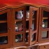 Detailed 1/12 Dollhouses Display Cabinet Model Figure Wood Side Cabinet with Functioning Door and Drawer for Scene Layout