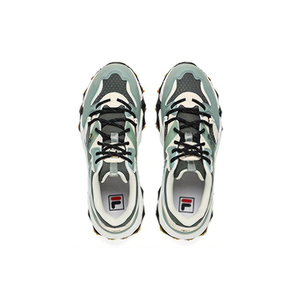 Fila Oakmont 2 Fabric Leather Casual Low-Top Lifestyle Shoes Men Sneaker Green Beige White F12M232133FLS