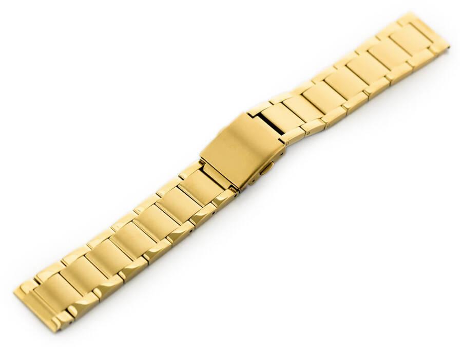 Bransoleta Pacific Model 9 Solid - Złota 20Mm