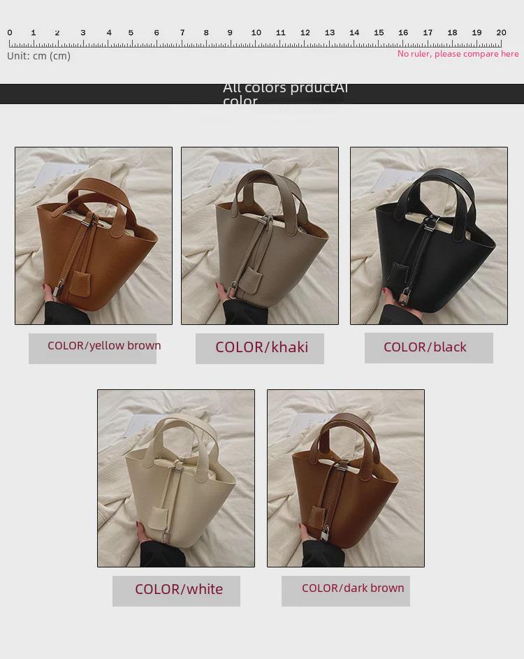 Модная женская сумка-корзина и ведро 2023 года в стиле ретро: Нишевая, элитная, простая дизайнерская сумочка