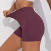 Peach Hip Yoga Shorts Women Quick Dry V Waist Solid Color Sports Shorts Gym Fitness Push Up Shorts