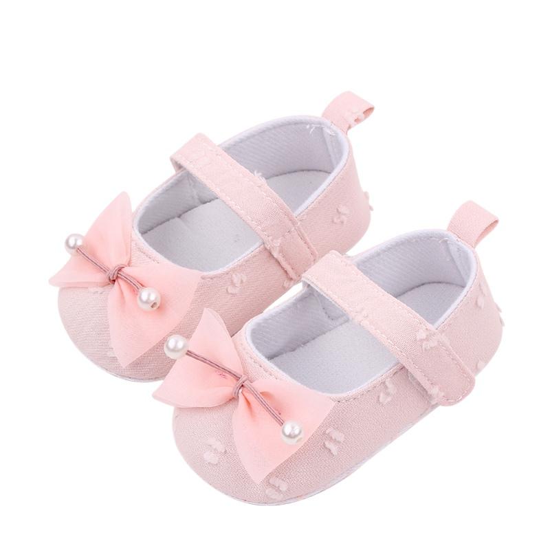 Baby Girl Shoes Bowknot Princess Shoes Soft Sole Anti-slip Toddler Shoes