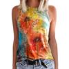 Summer Colorful Dandelion 3D Print Tank Tops Women Streetwear Oversized O-Neck Vest Off Shoulder Sleeveless Woman Camisole
