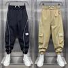 Осенний мужской комбинезон, корейская версия универсальных спортивных брюк, большие прошитые карманы, быстросохнущие повседневные шаровары