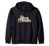 Толстовка с капюшоном Dog Mom Shiba Inu Zip