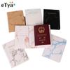 Passport Cover PU Leather Russian Women Fashion Business Card Holder Pouch Case For Travel Wallet Document Card Holders Purses