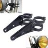 Motorcycle General Purpose Headlight Stay, 41 Pie, Honda, Kawasaki, Suzuki, Black, Front Fork, Headlight