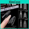 Nail 240pcsbox Sandwich Dual Forms Oval Nail Extension Forms Top Form Bottom Form For Quick Nail Extensions
