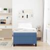 Box Spring Bed Blue and White 80 x 200 cm Cord Fabric