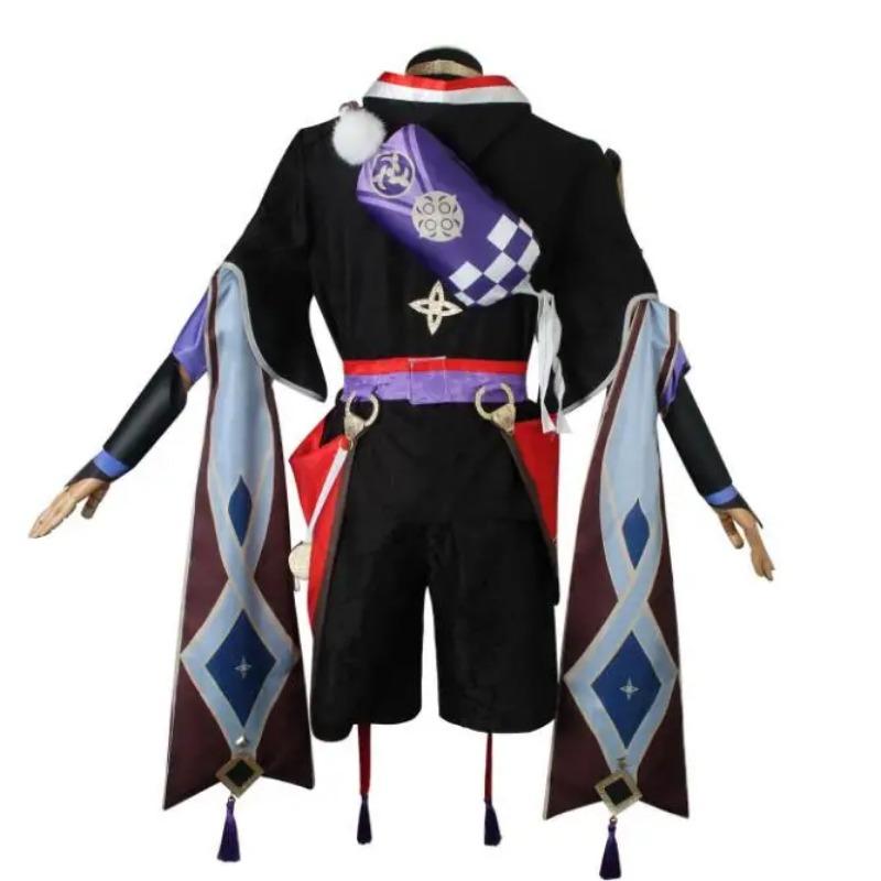 Scaramouche Косплей Аниме Игра Воздействие Костюм Шляпа Обувь Парик Хэллоуин Косплей Костюм Scaramouche