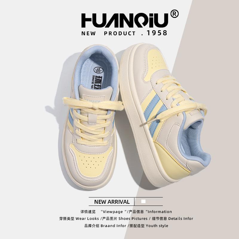 Global Thick Baseplate Shoes Women's ZHQ68119 New Spring Versatile Niche Student Casual Women's Shoes Heightening Shoes Women