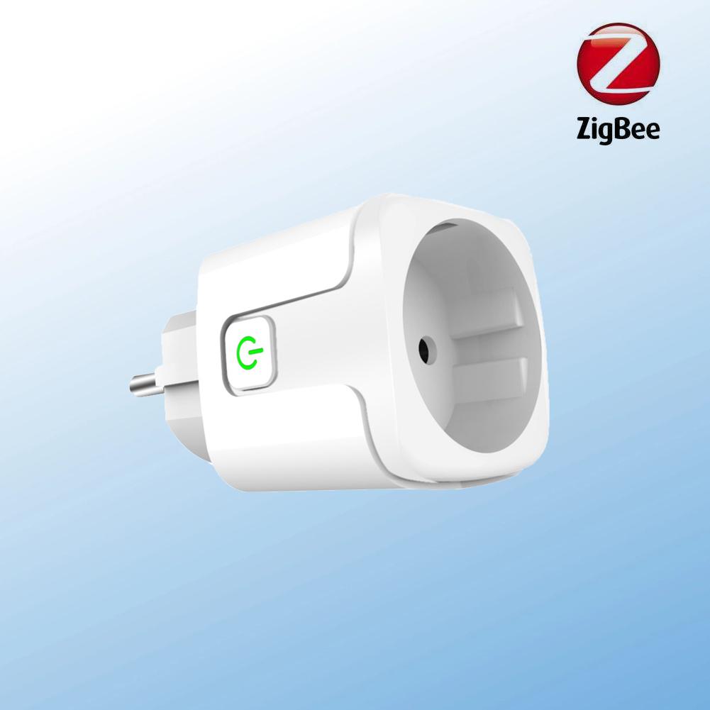 20a Zigbee Wi-Fi умная розетка Tuya Smart Life Timing EU вилка с монитором мощности Беспроводная розетка работает с Alexa Google Home Alice