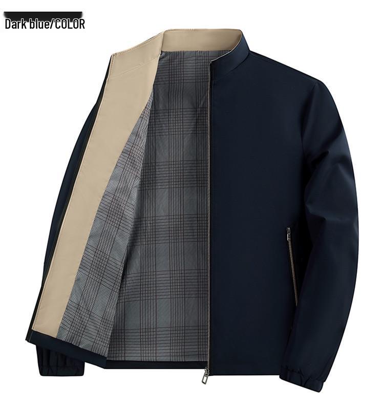 Мужская куртка в стиле business casual с воротником-стойкой, Осень 2025