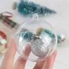 Wholesale Transparent DIY Plastic Ball Filling Decorative Hanging Ornaments Christmas Tree Open Ball Box Gifts for Wedding Party