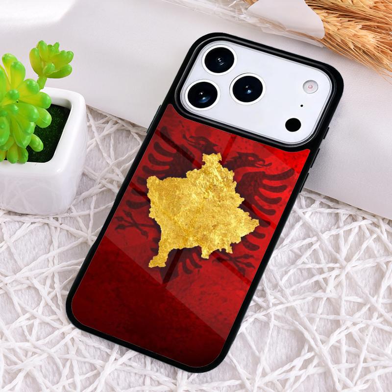 Албания Албанский флаг Чехол для телефона для iPhone 17 Air 16 15 11 12 14 13 Pro Max Ударопрочный чехол